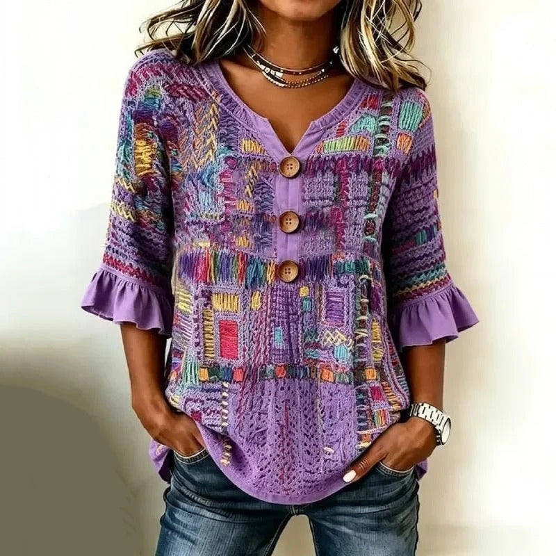 sara-Blusa informal vintage