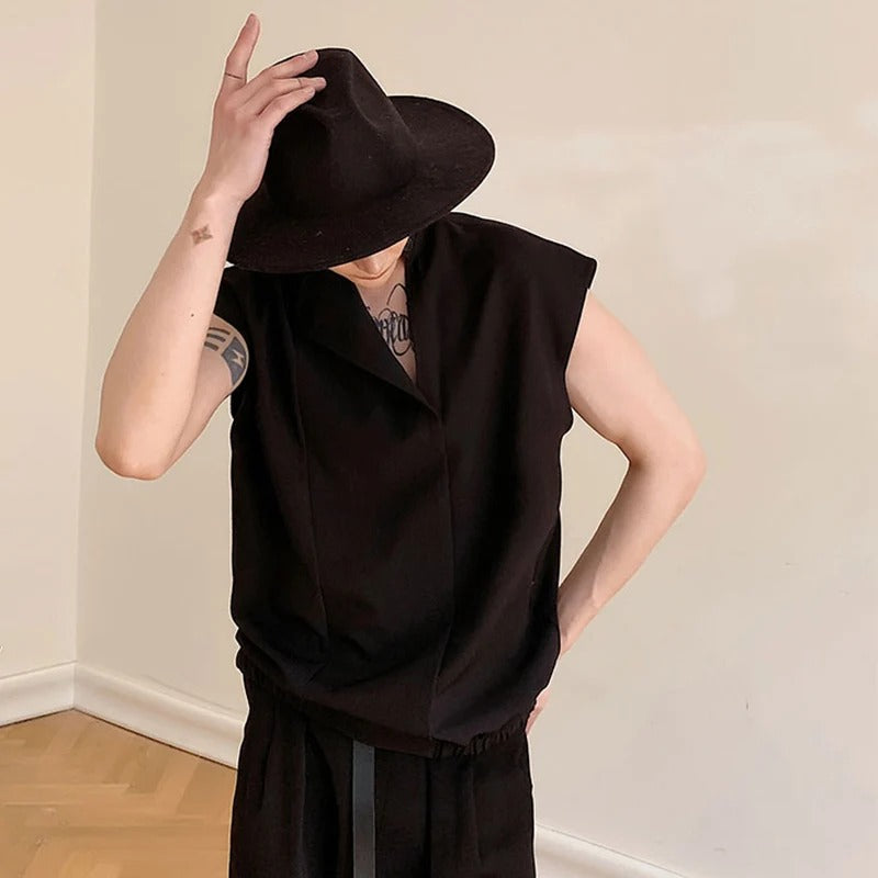 Jose-Chaleco sin mangas con cuello alto