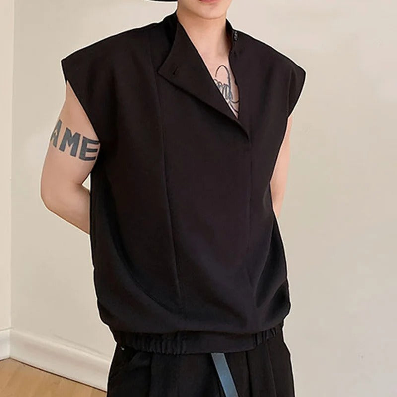 Jose-Chaleco sin mangas con cuello alto