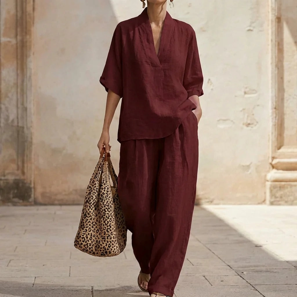 lara-Conjunto de Dos Piezas para Mujer