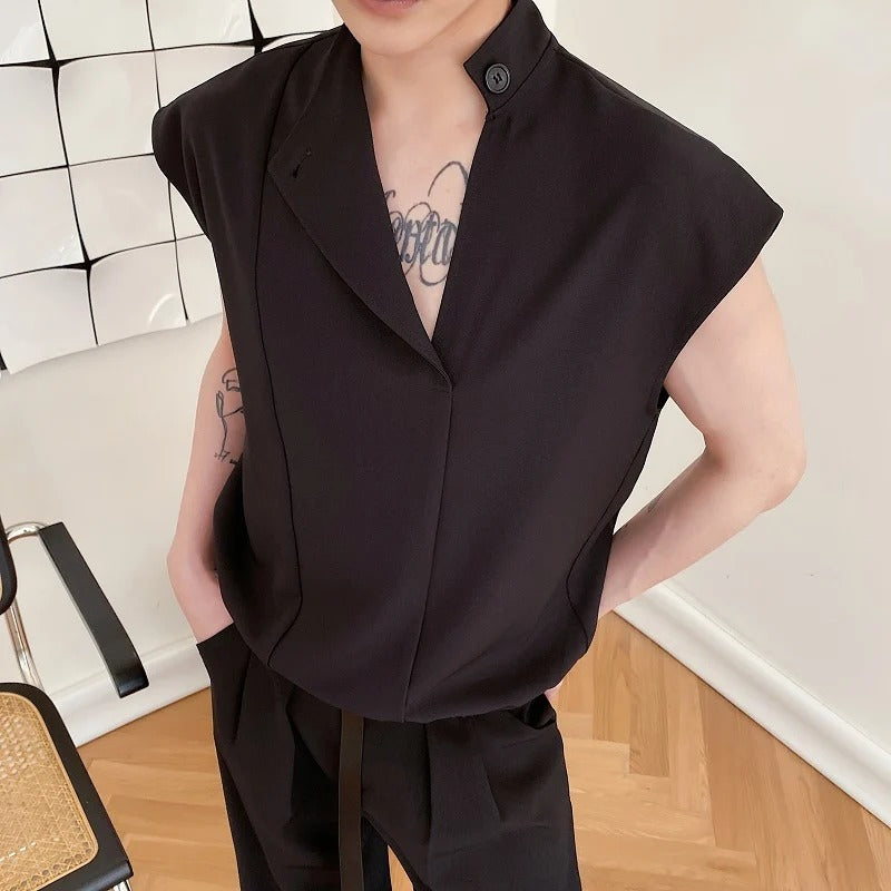 Jose-Chaleco sin mangas con cuello alto